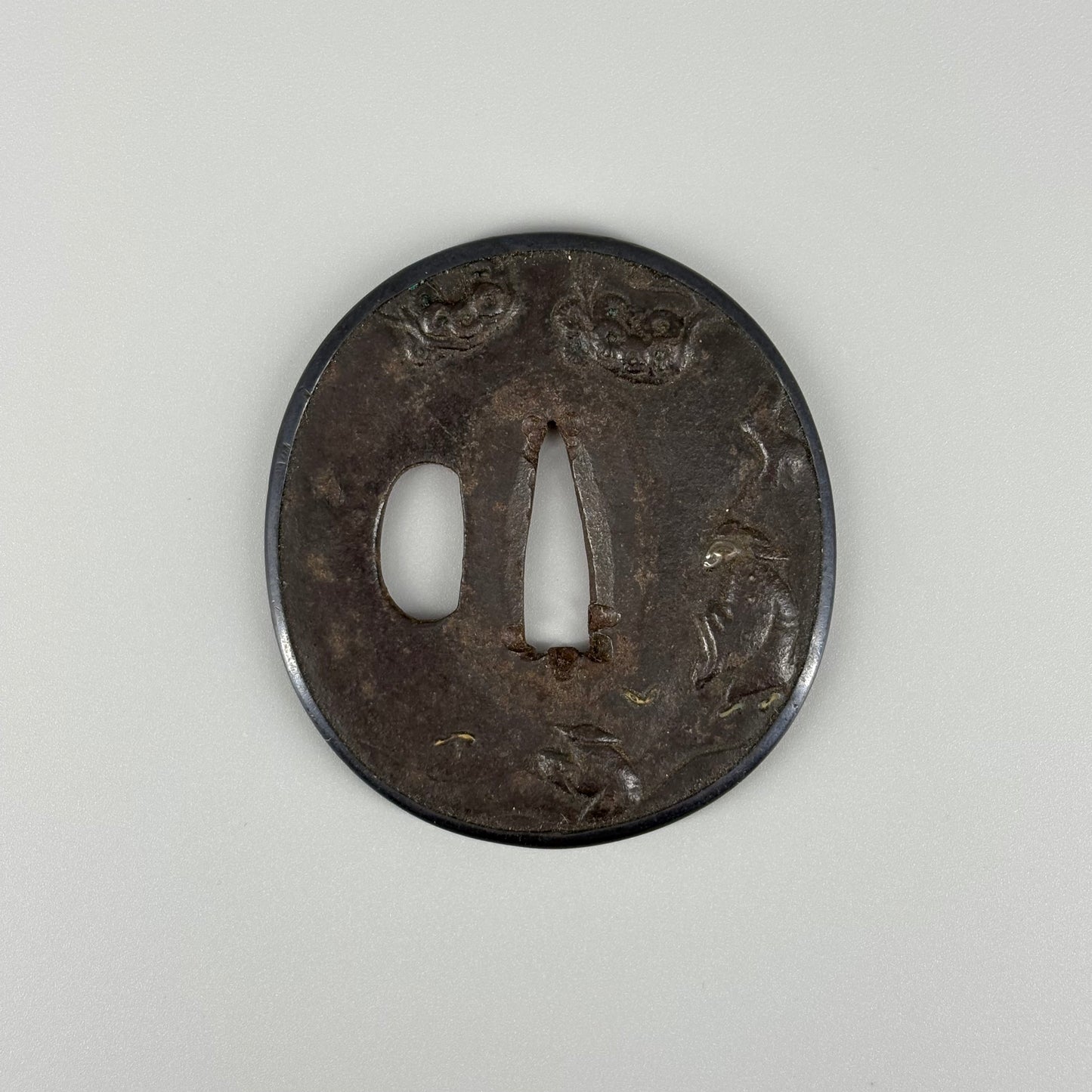 鉄地金象嵌鍔 他一式