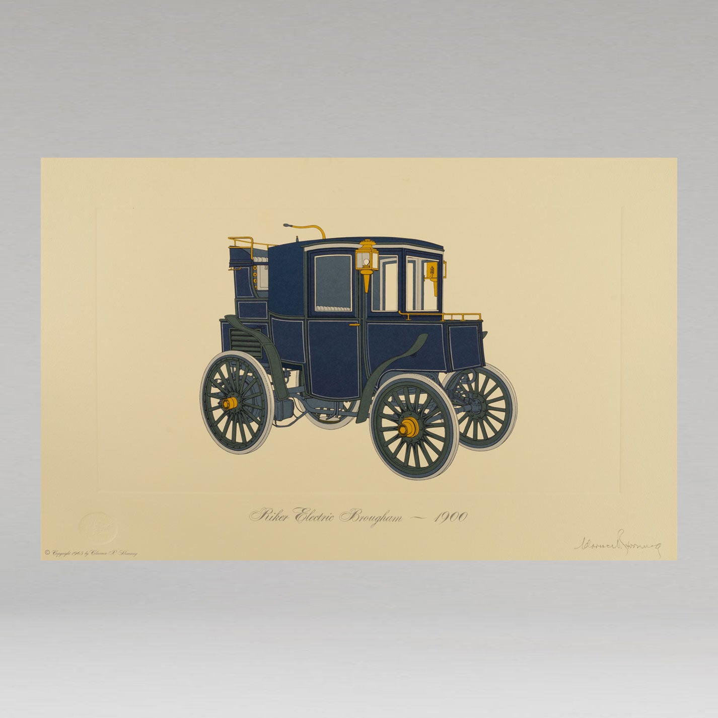 美國汽車畫廊(全套 100 幅版畫,第一版)
