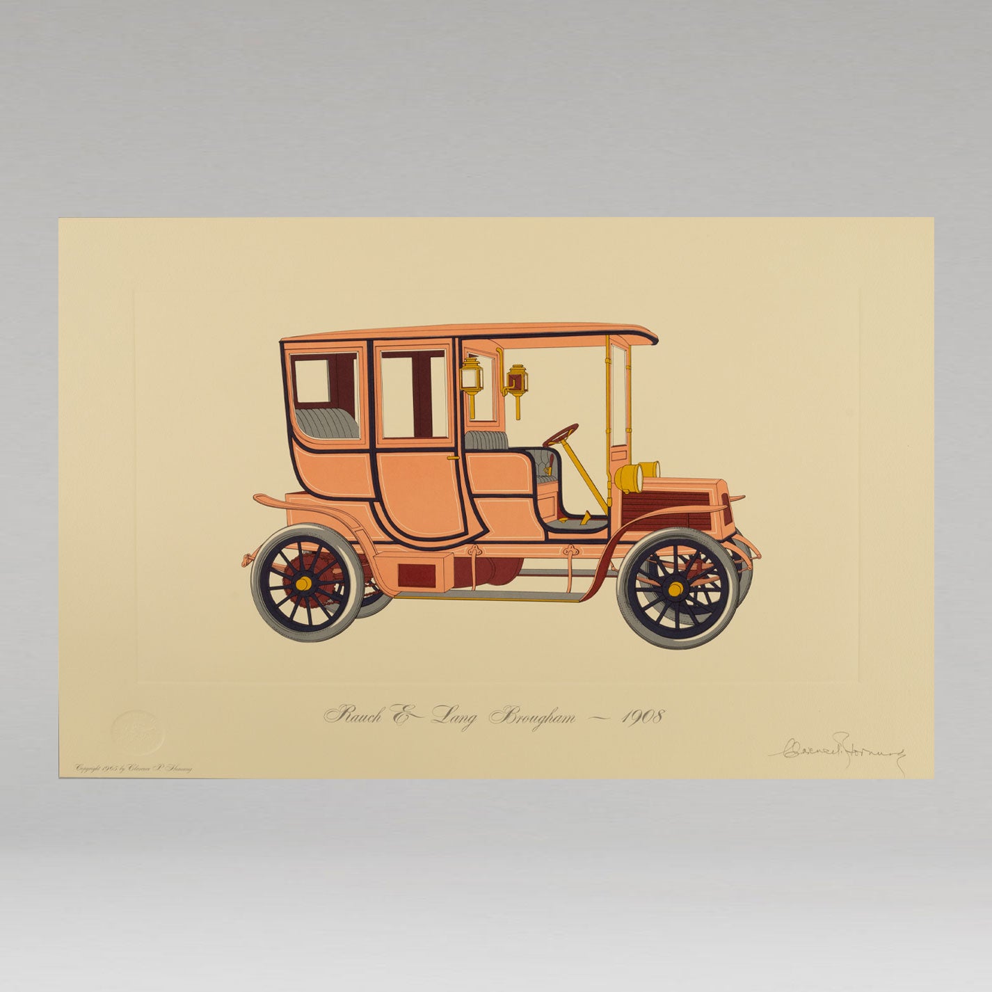 美國汽車畫廊(全套 100 幅版畫,第一版)