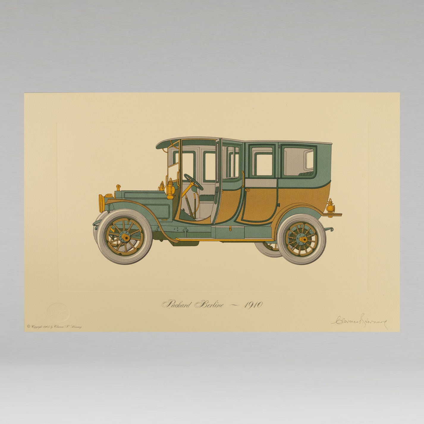 美國汽車畫廊(全套 100 幅版畫,第一版)
