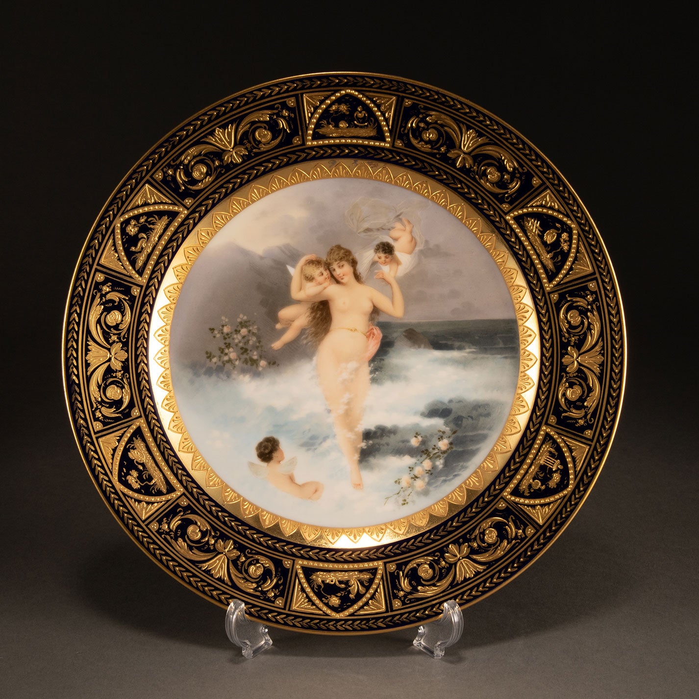 Vienna Style "Gold glazed dish (symbol of the Venus)"