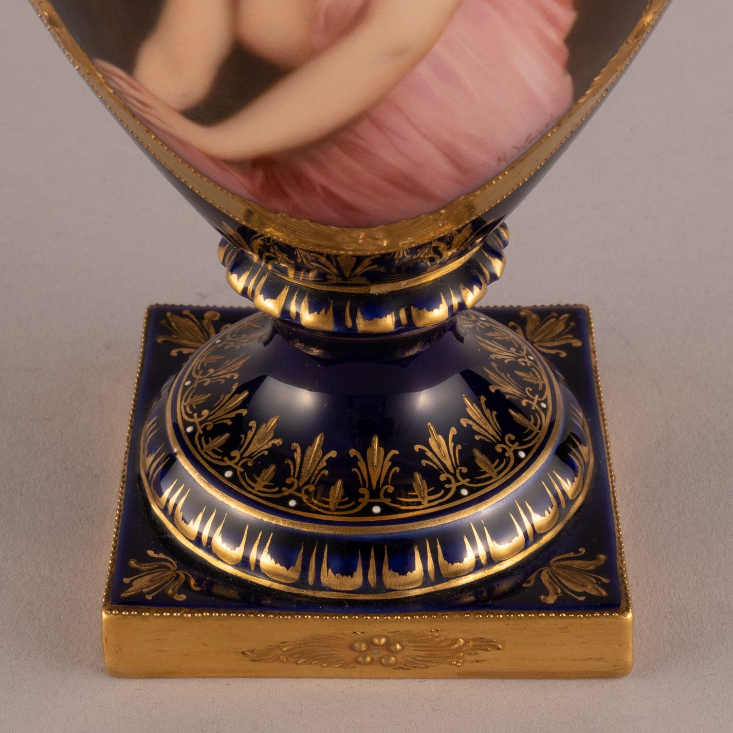 Vienna "Cobalt & gold vases (pair)"