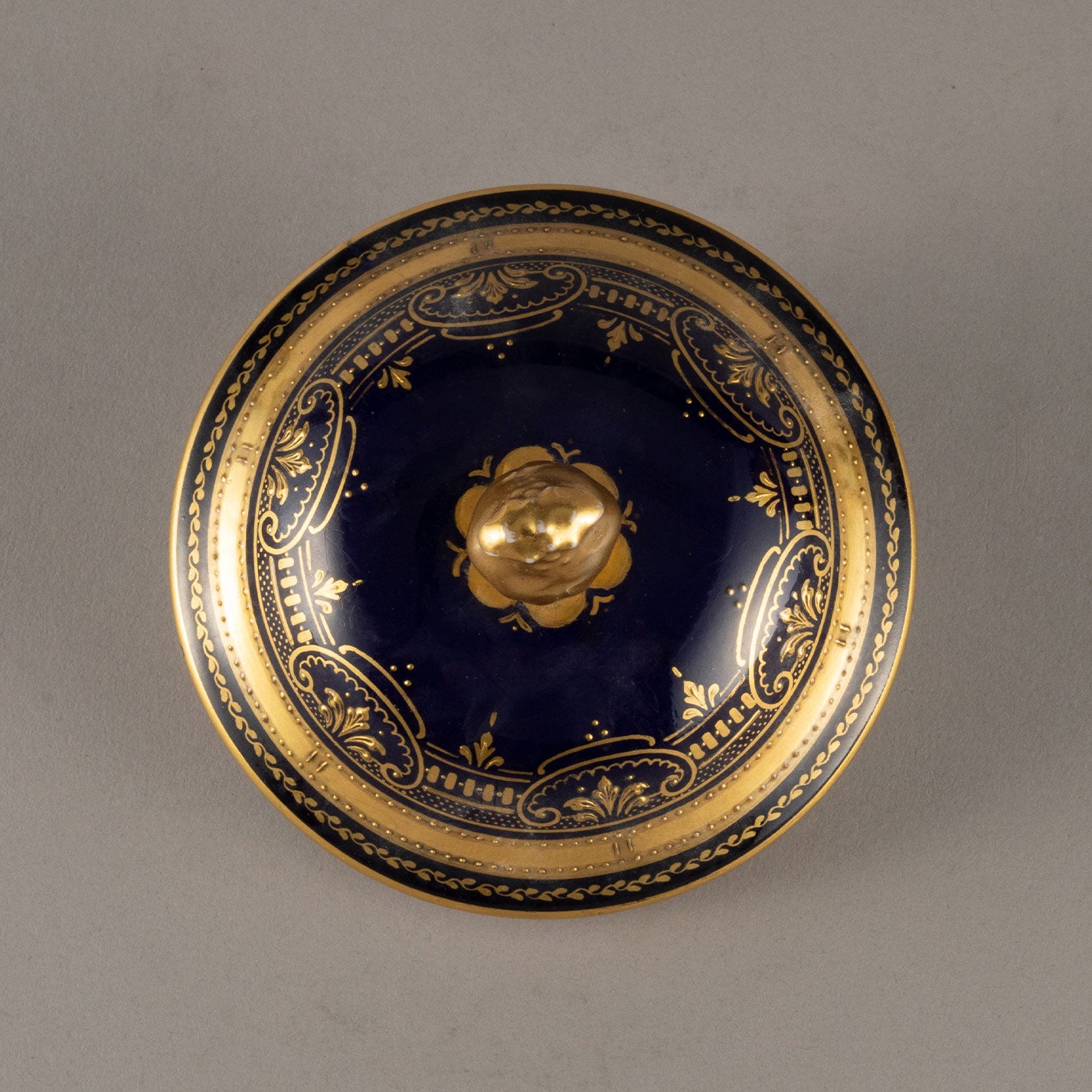 Vienna Style "Cobalt Gild Decorated Vase"