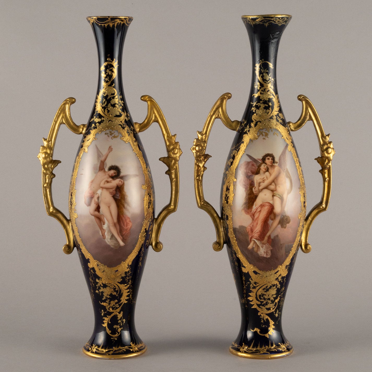 Unknown pottery "Cobalt vase ( pair )"