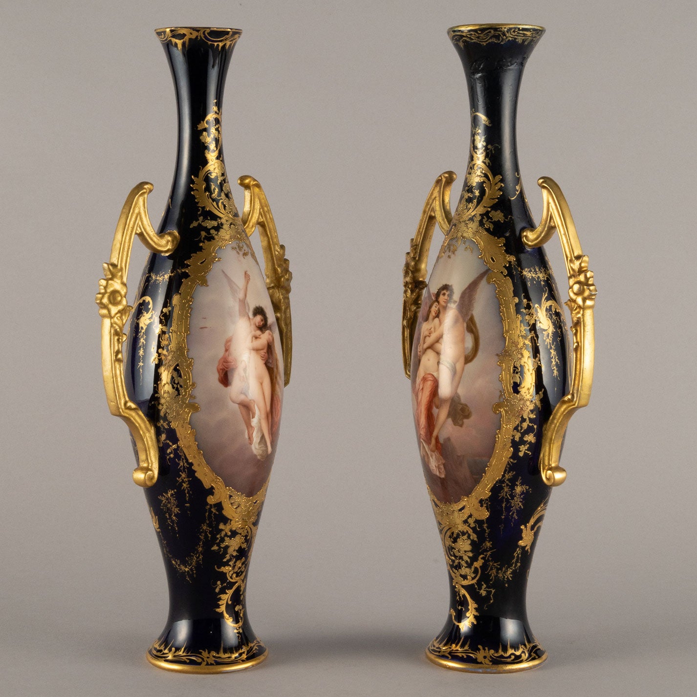 Unknown pottery "Cobalt vase ( pair )"