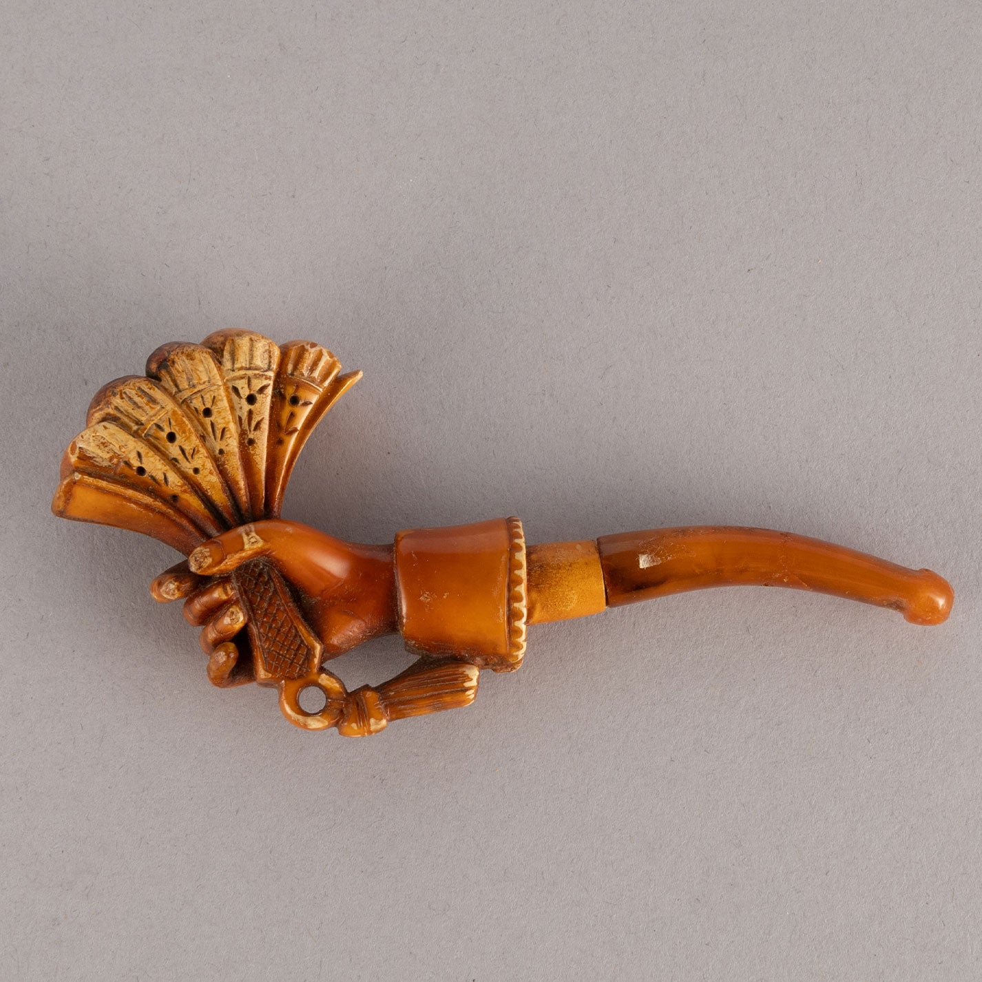 Meerschaum pipe(Folding Fan)
