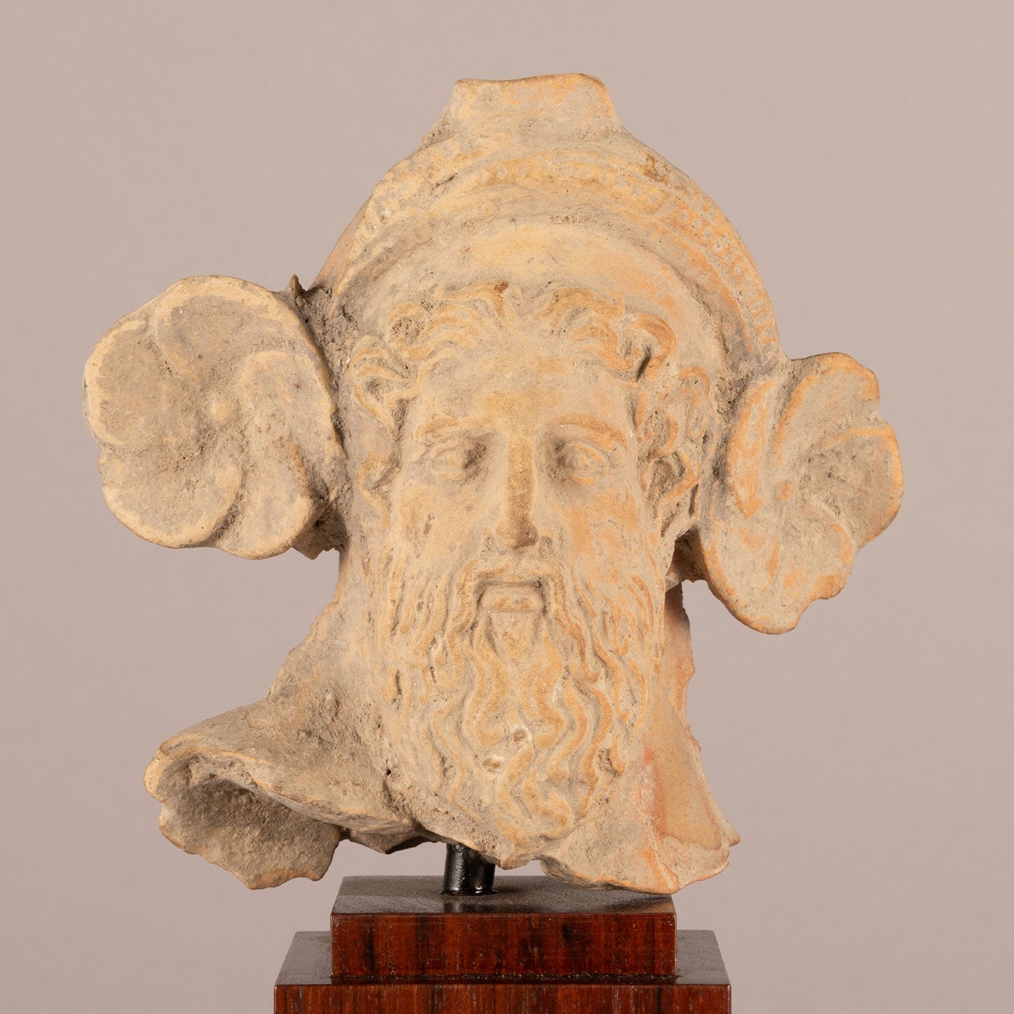 Italy "Terracotta Male head figure"