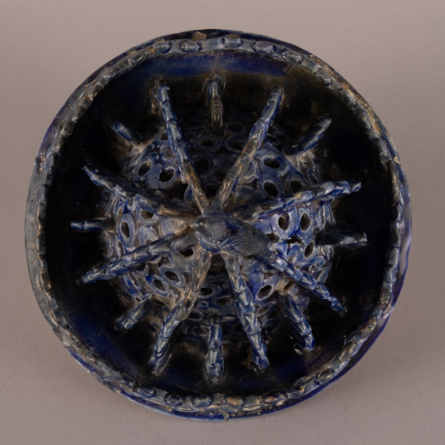 Persia Kashan "A lapis Lazuli glazed openwork incense burner"