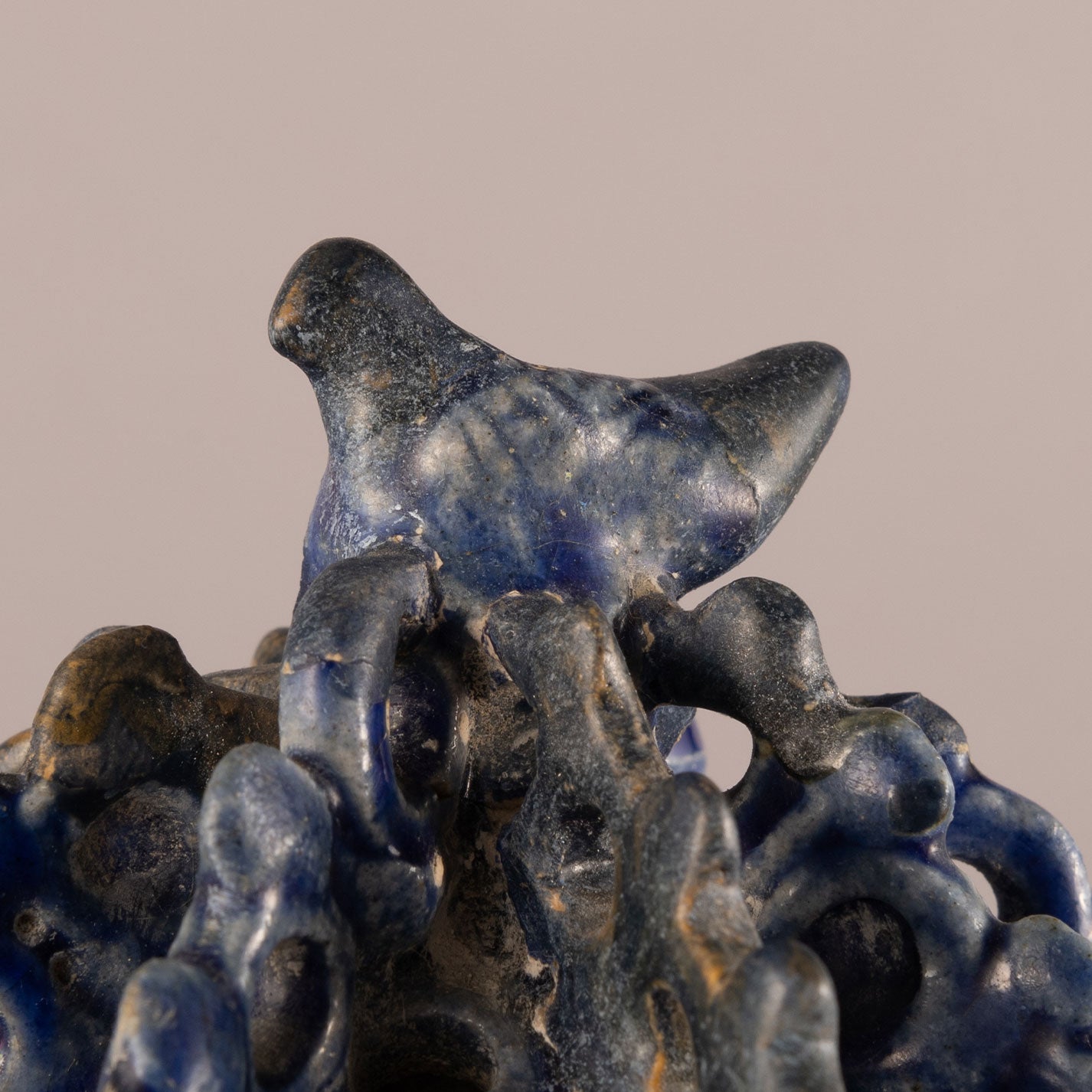 Persia Kashan "A lapis Lazuli glazed openwork incense burner"