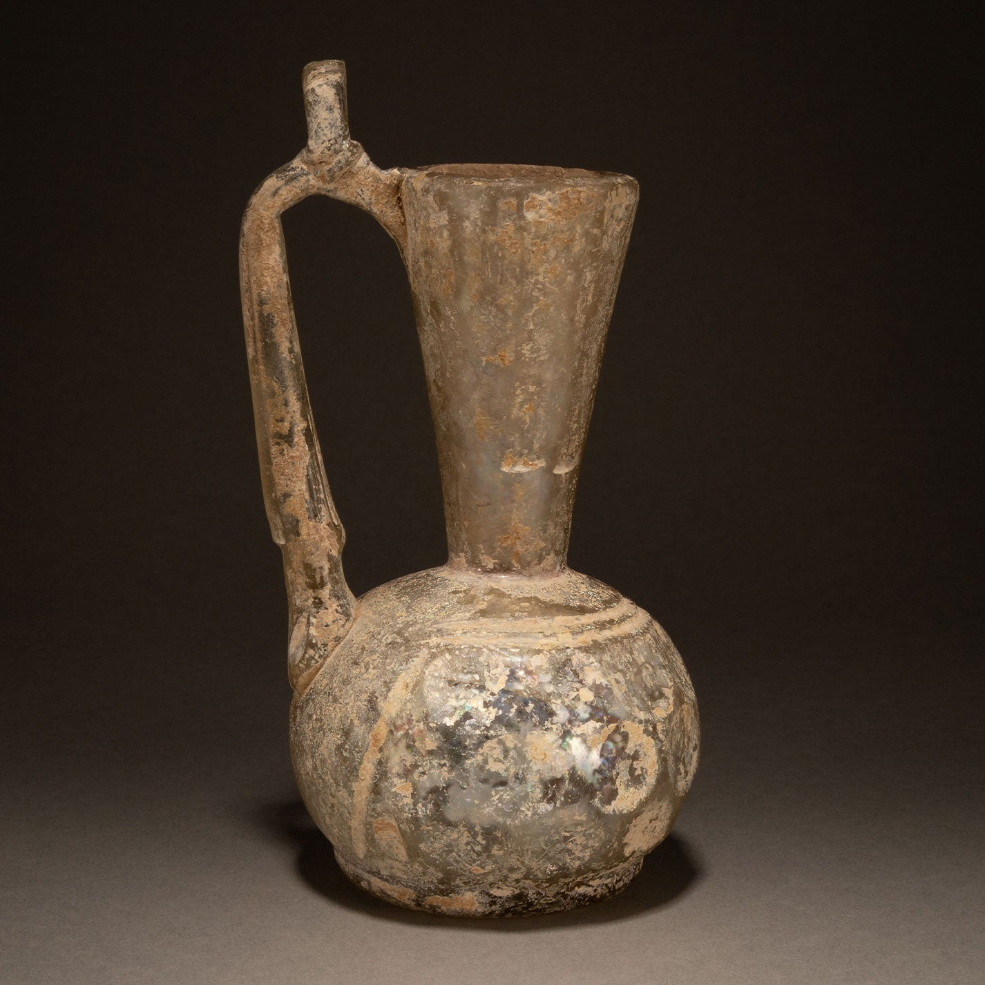 Ancient Persia “Iridescent Pitcher with Handle”