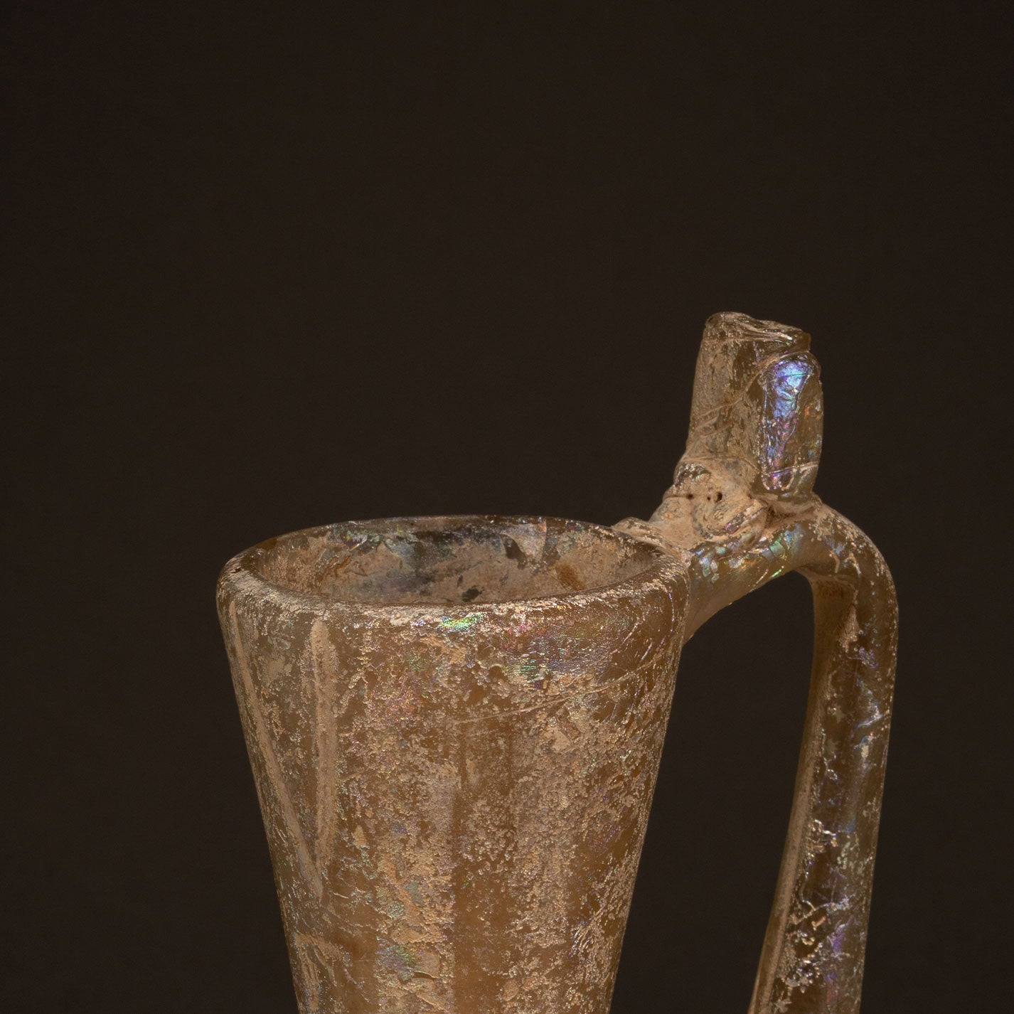 Ancient Persia “Iridescent Pitcher with Handle”