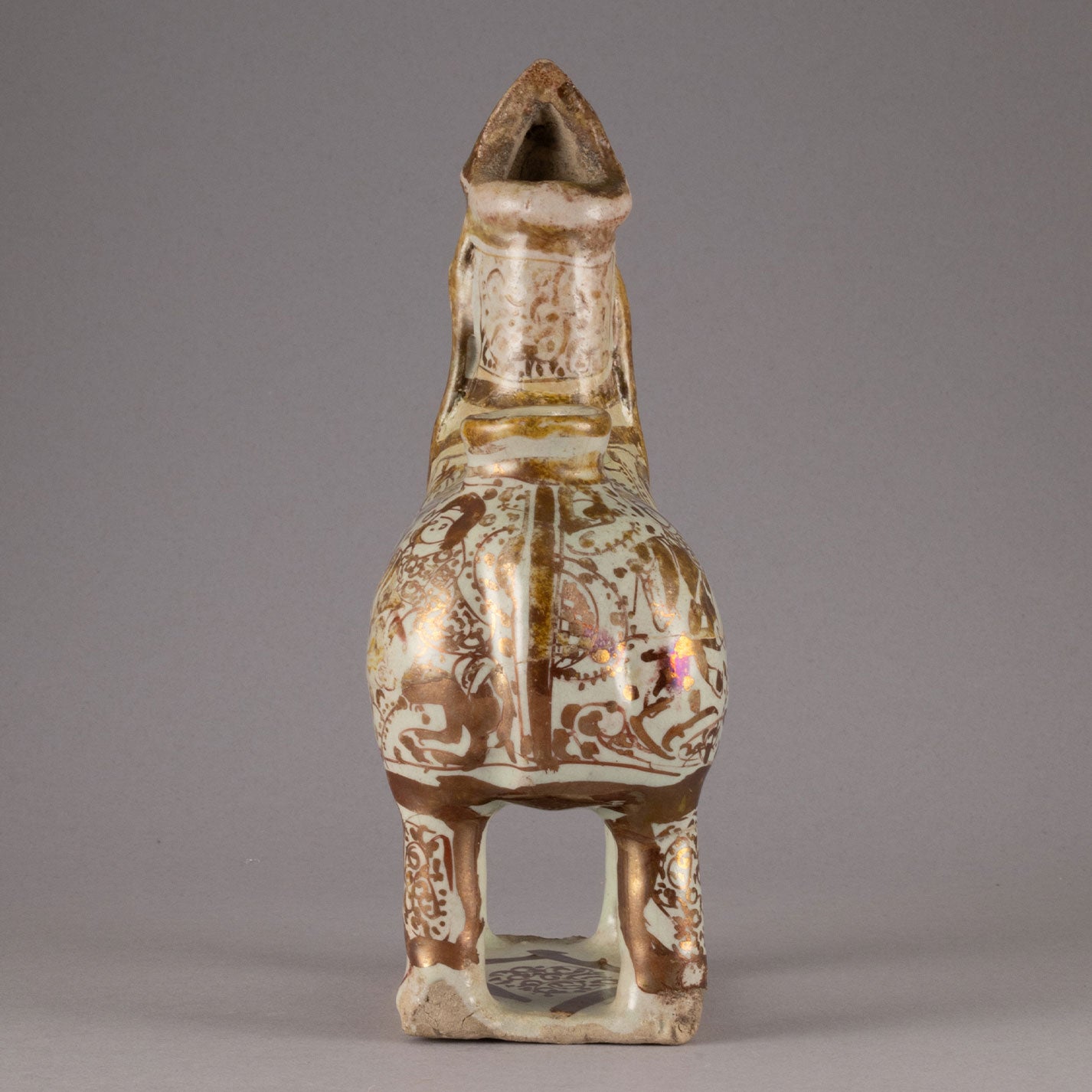 Persia “Luster Painted pitcher Human face beast shape”figure