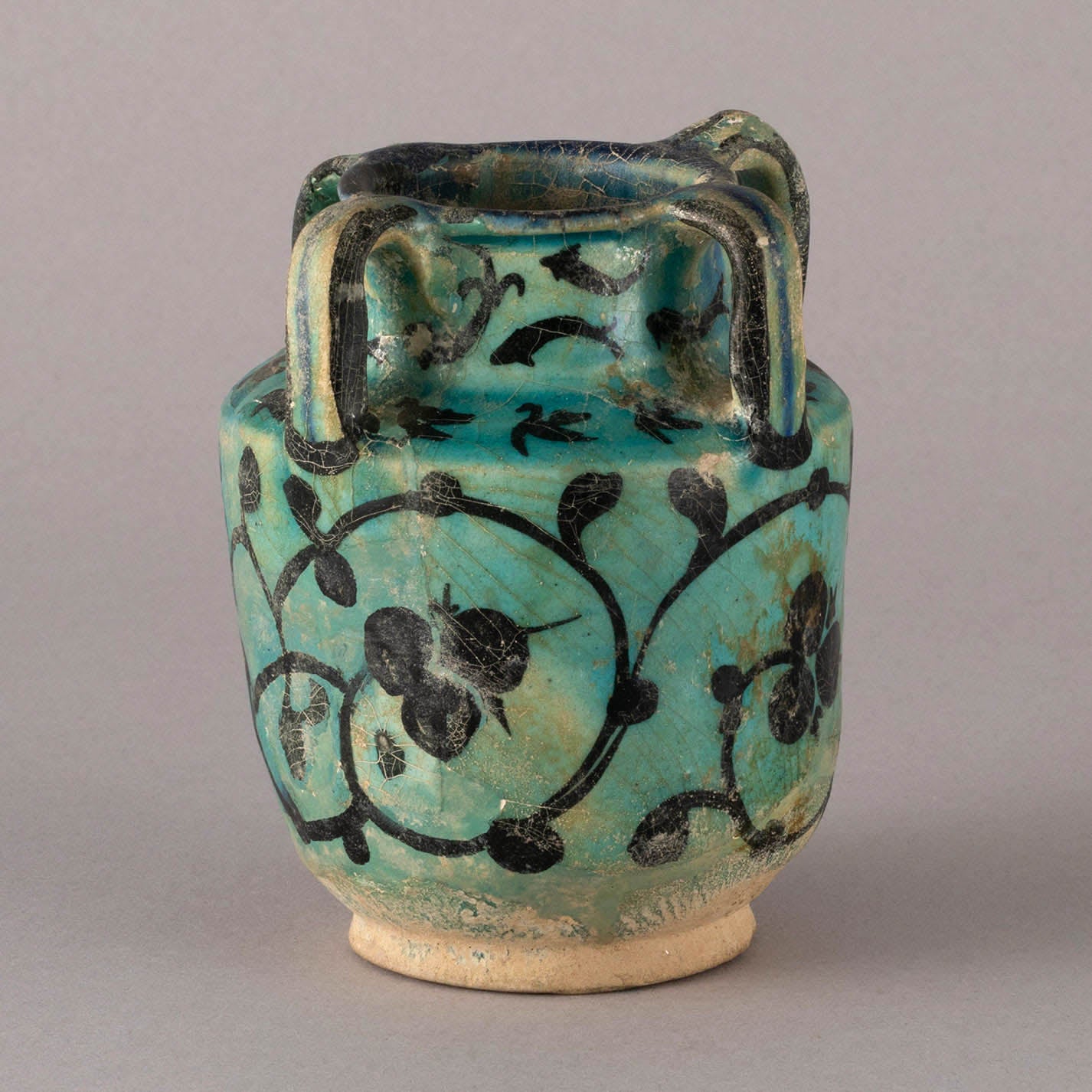 Persia "Blue glaze handled jar"