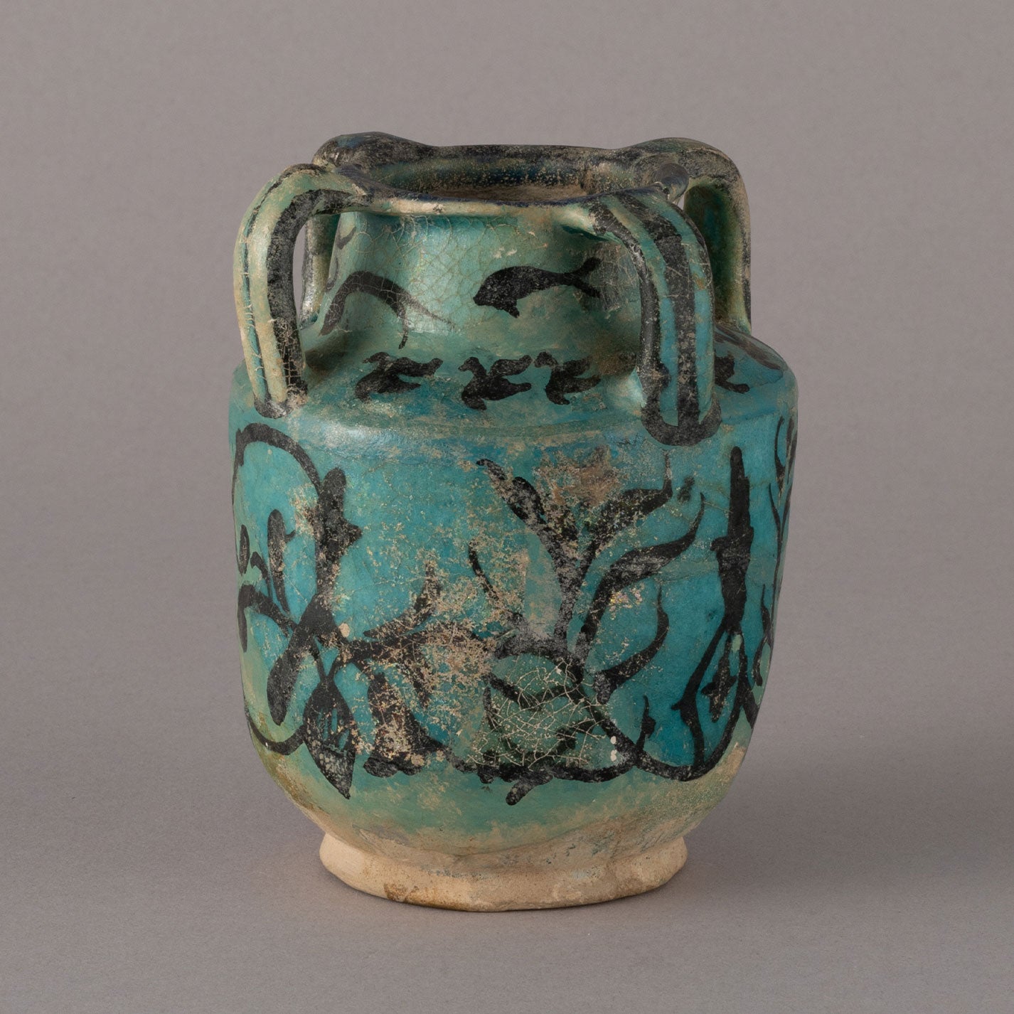 Persia "Blue glaze handled jar"