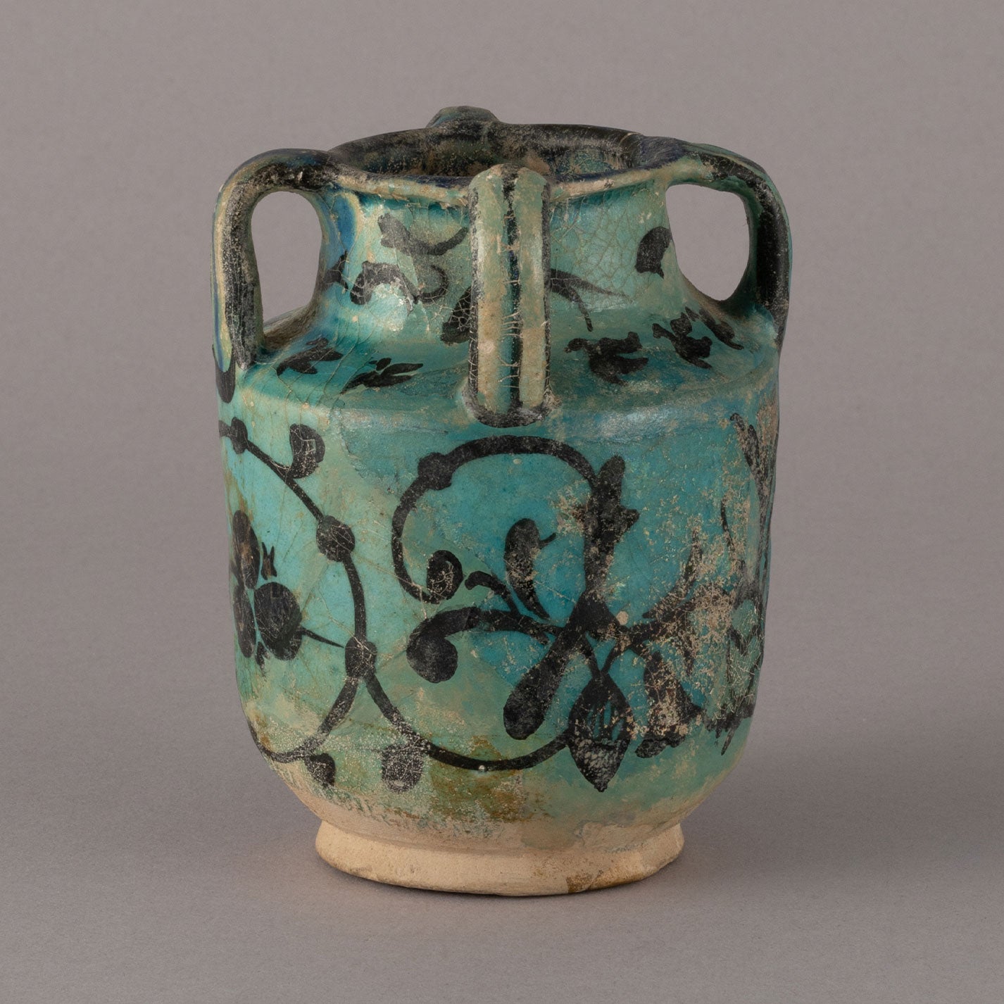 Persia "Blue glaze handled jar"