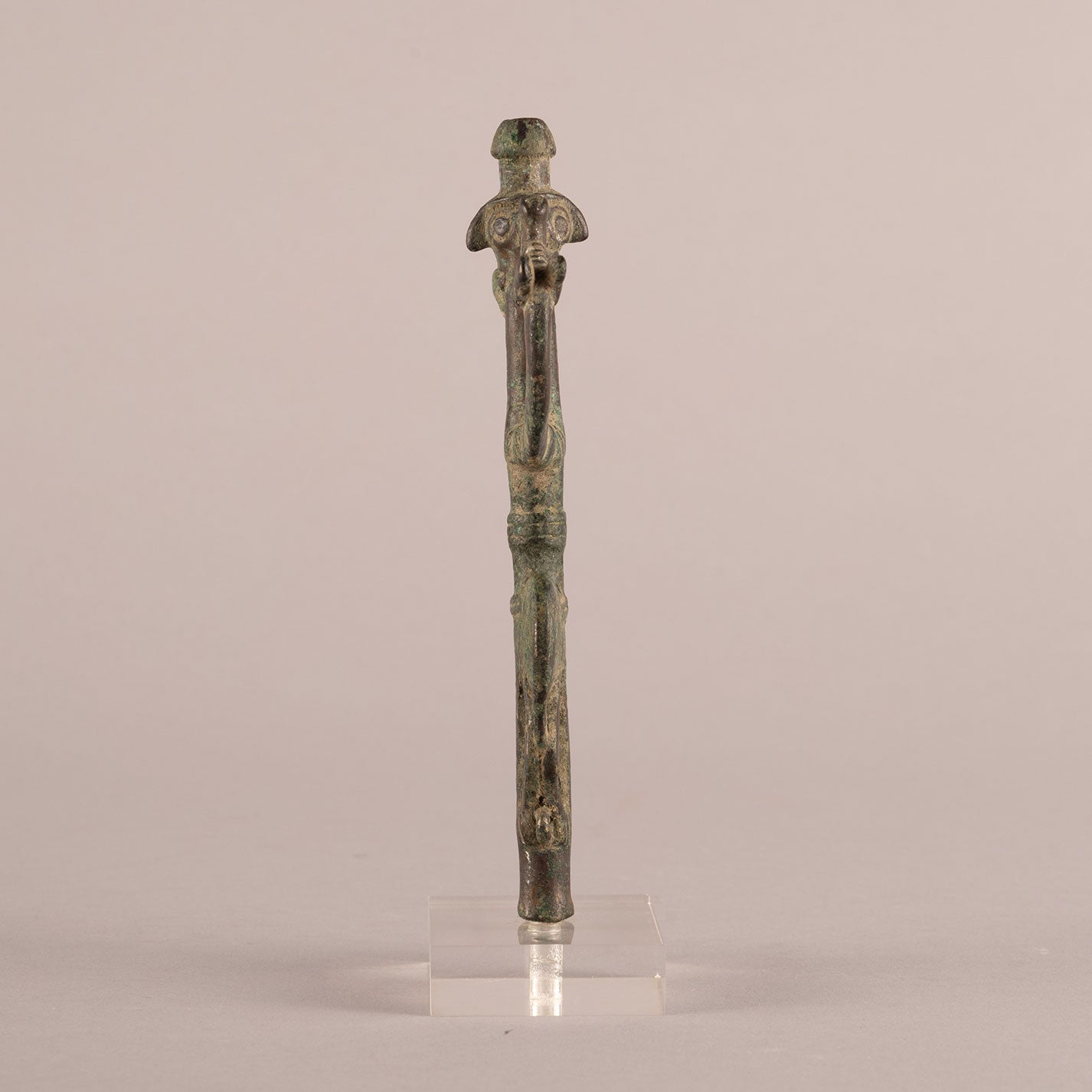 Luristan Bronze stick head