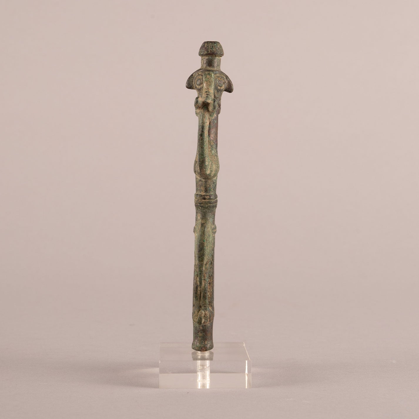 Luristan Bronze stick head