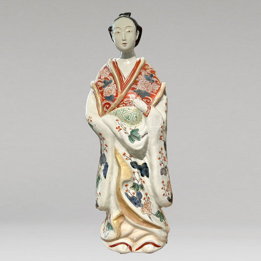 古伊万里色絵美人人形