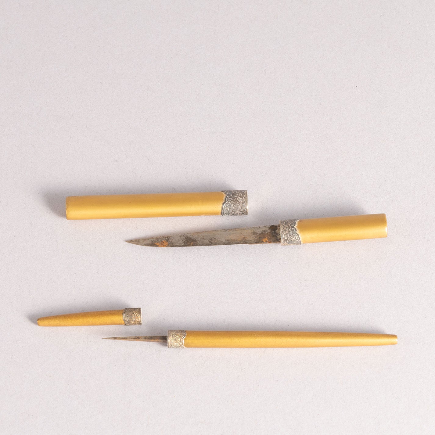 花鳥蒔絵文庫・硯箱 (2点1組)