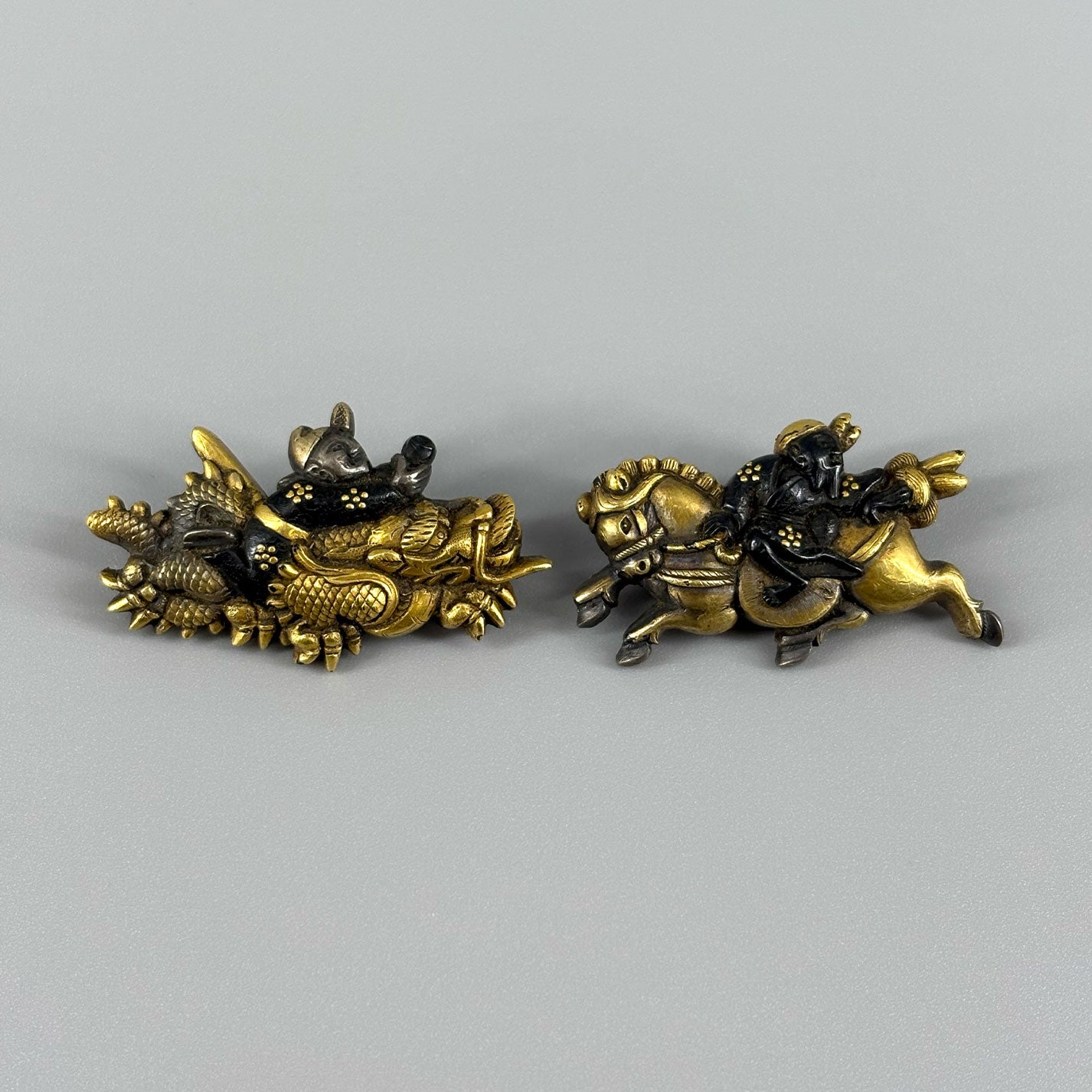 目貫 馬変じて龍となる