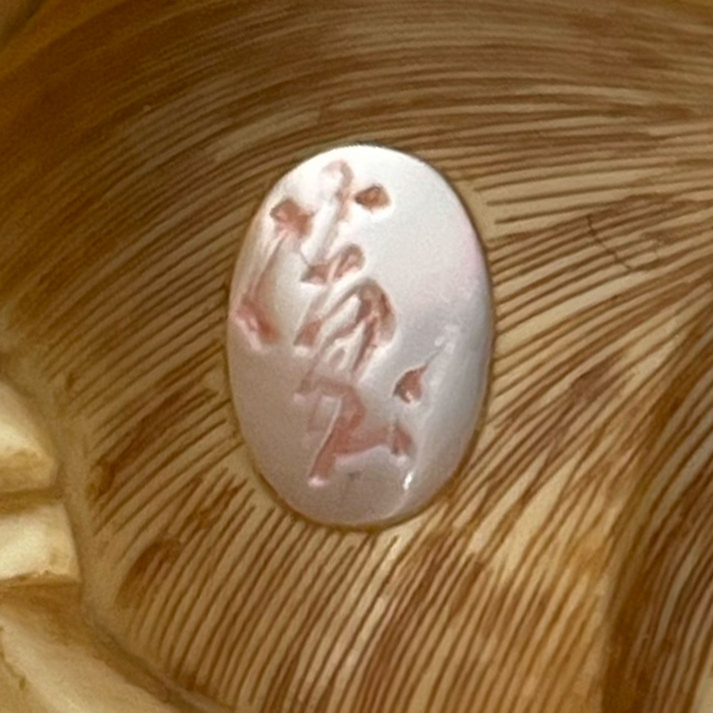 象牙根付 翁とねずみ