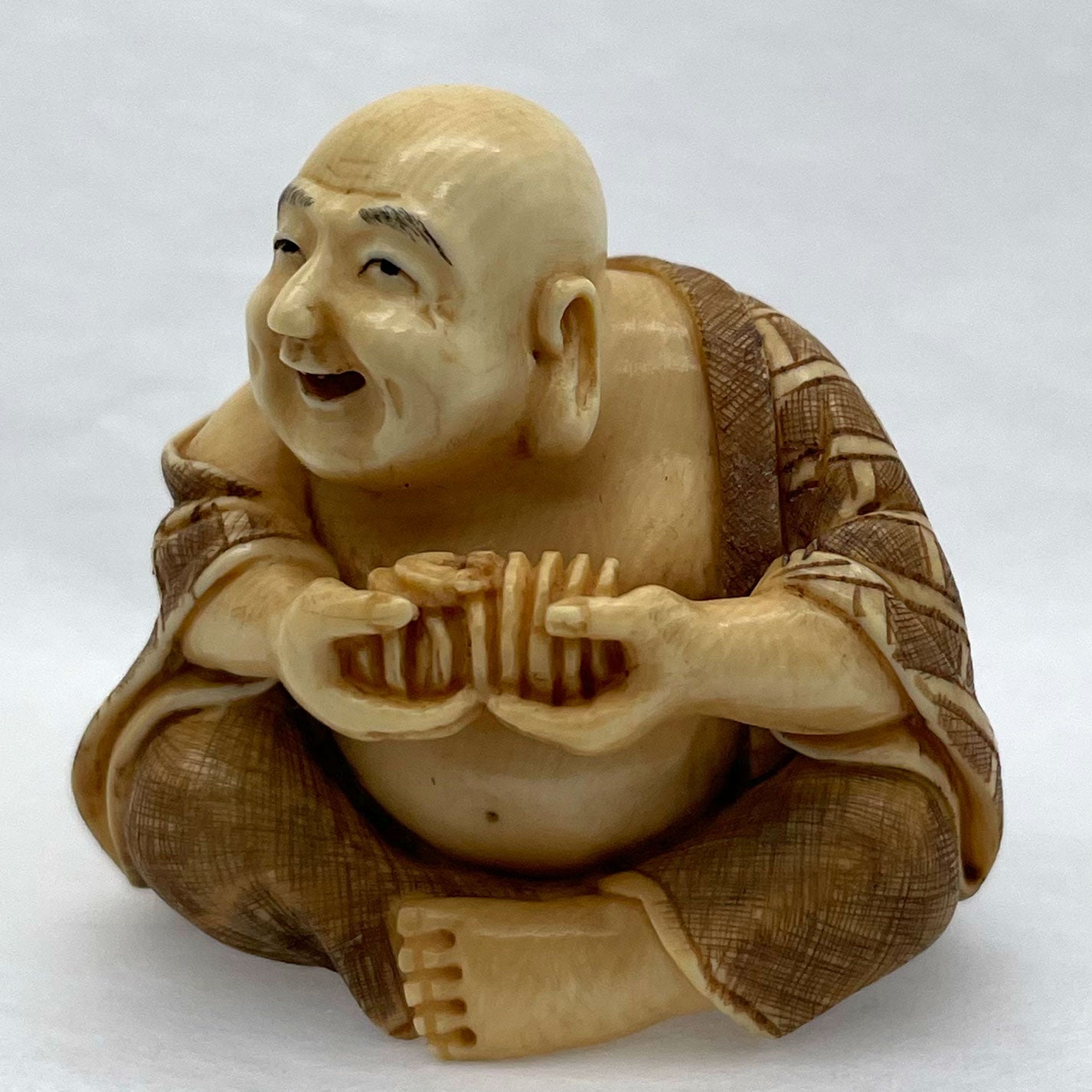 象牙根付 商人