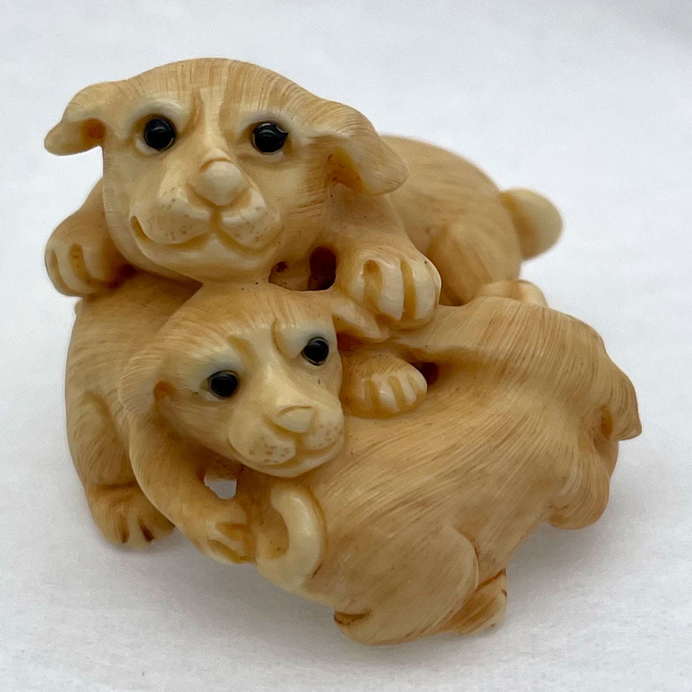 象牙根雕 犬