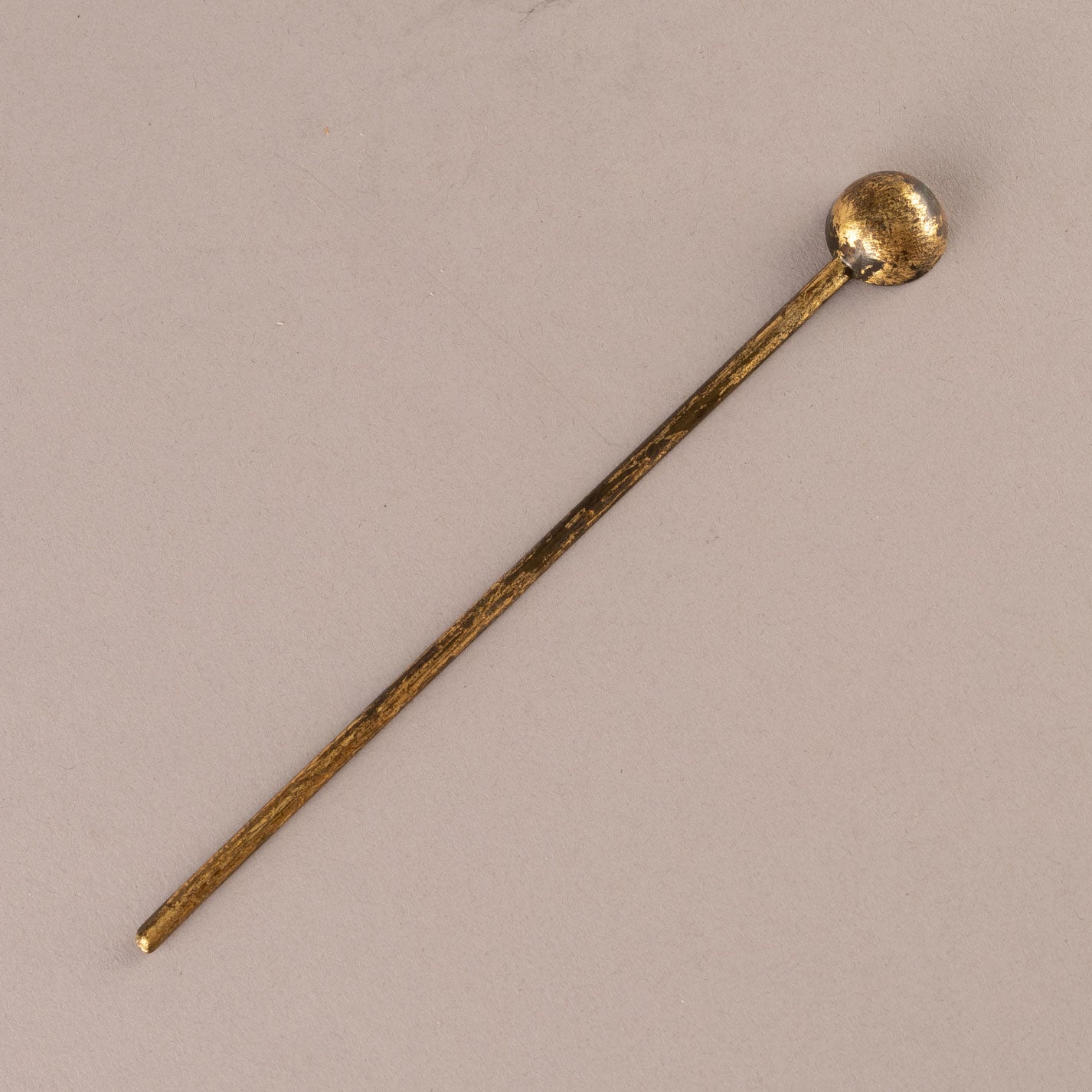 Gold plated spoon