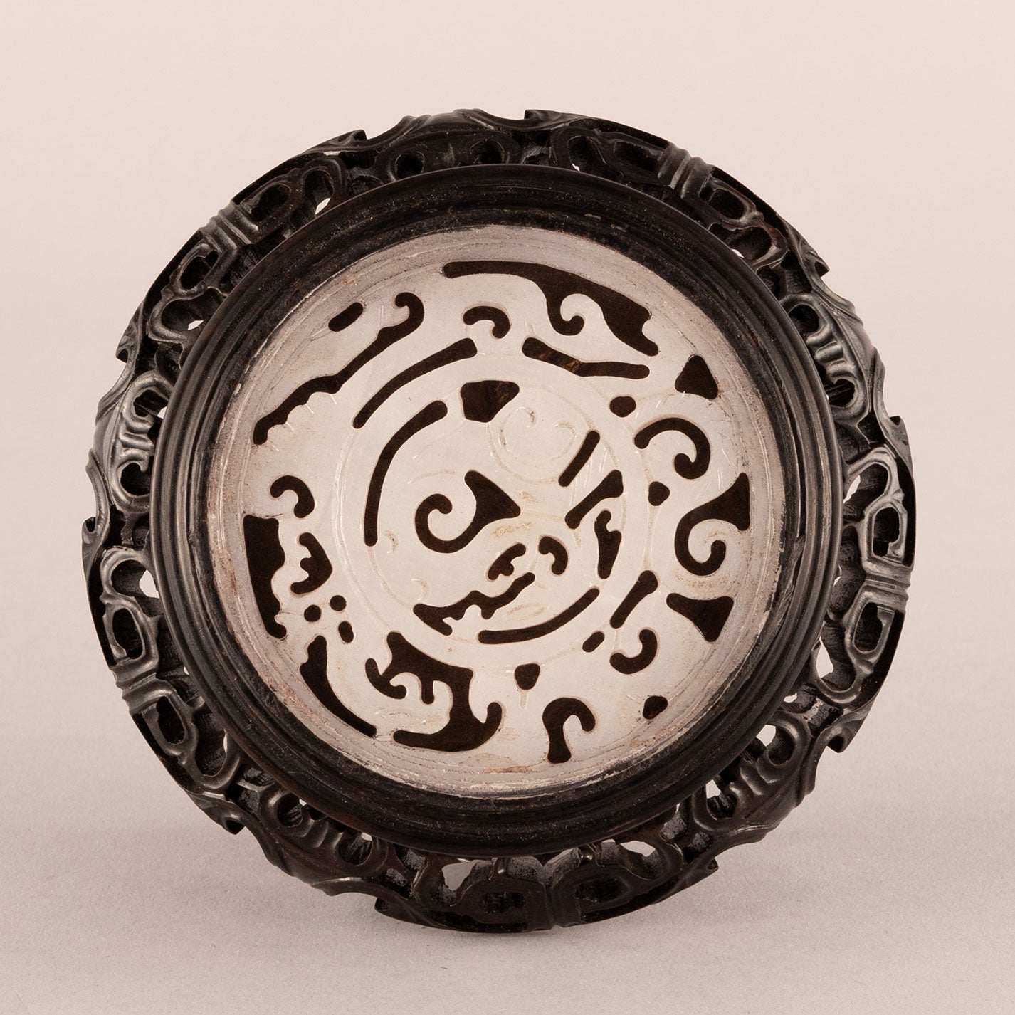 Bronze cast lion ear incense burner