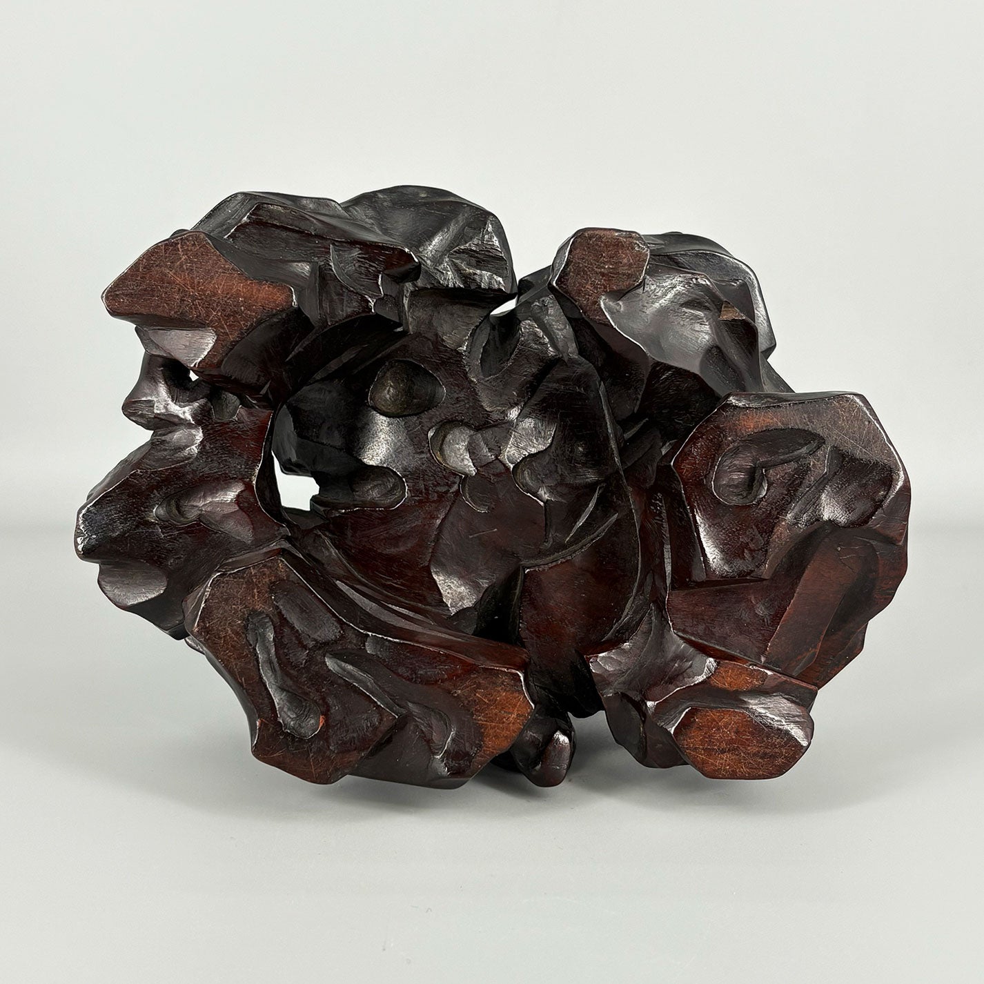 古銅蒼龍教子香薫炉