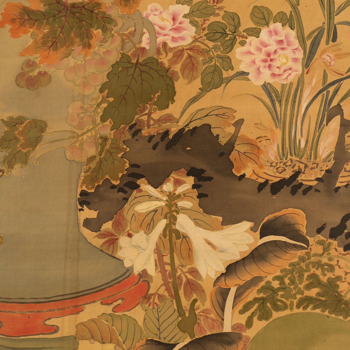 佚名 百花香露画