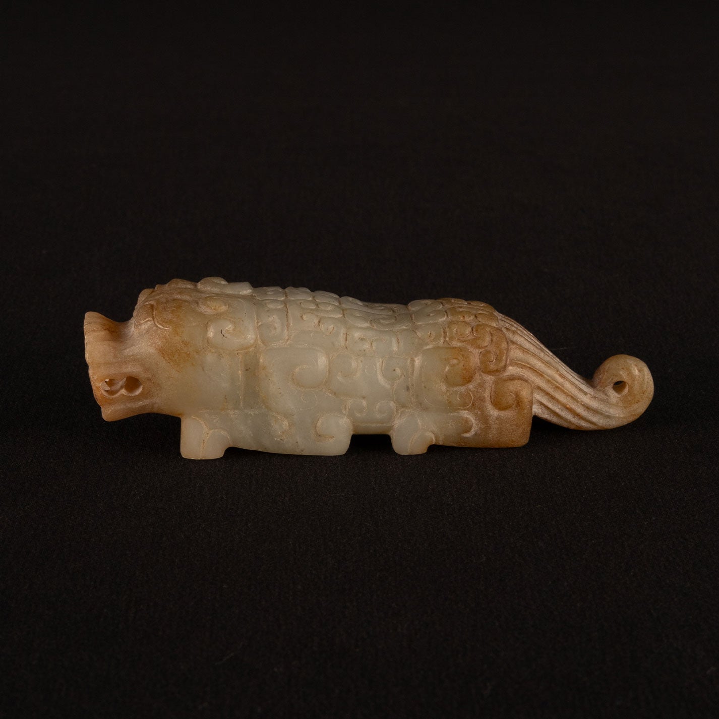 白玉獅子擺件