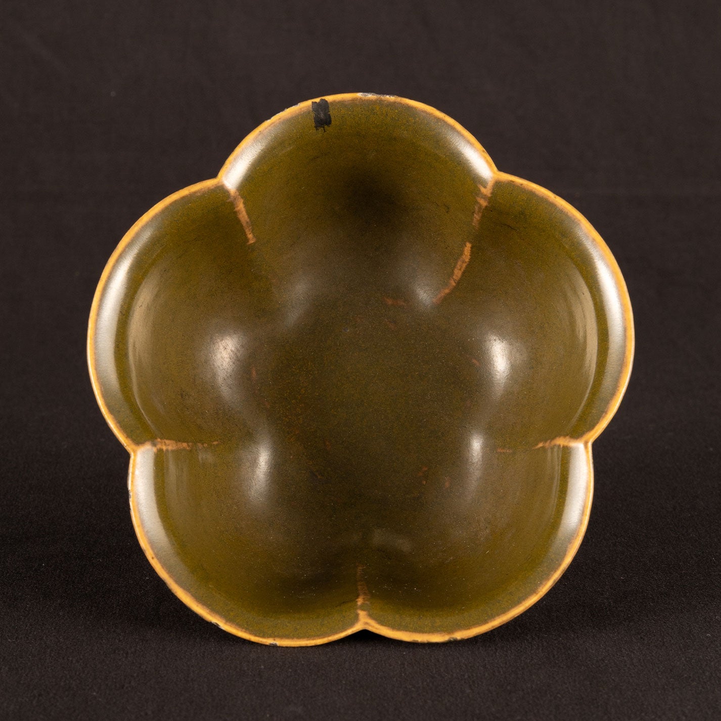 Tea leaf glazed incense burner