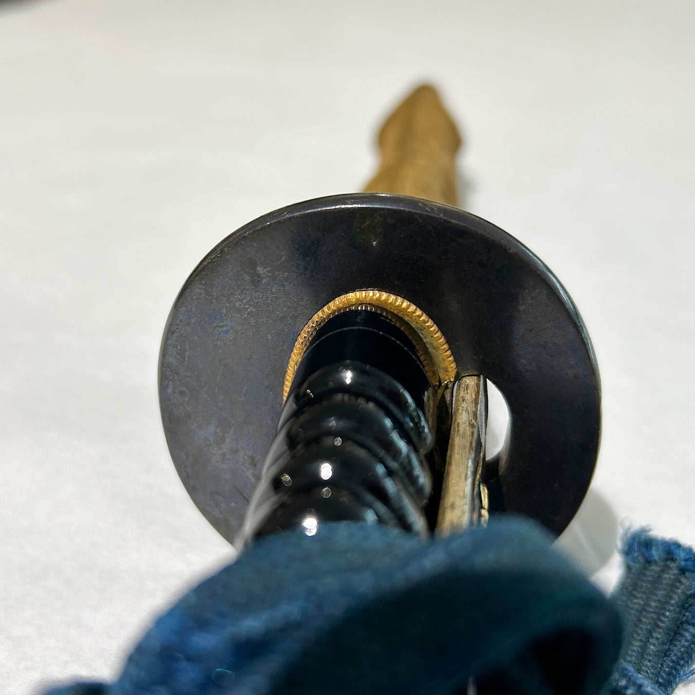 黒漆塗印籠刻腰千段刻鞘脇差拵