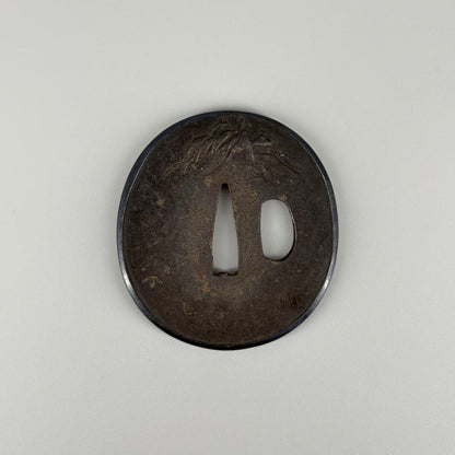 Iron inlay tsuba and other set, Sword fittings