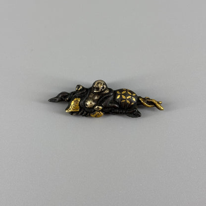 Iron inlay tsuba and other set, Sword fittings