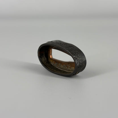 Iron inlay tsuba and other set, Sword fittings