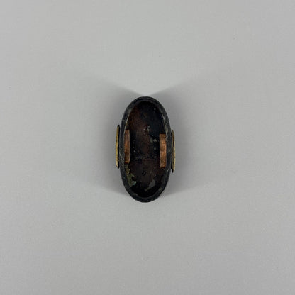 Iron inlay tsuba and other set, Sword fittings