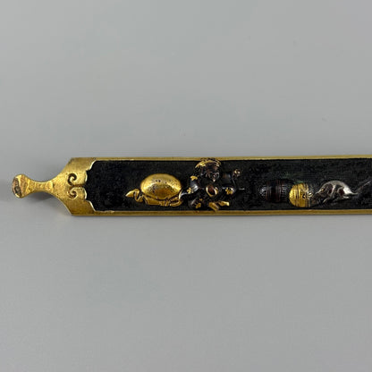 大黒天俵鼠図笄