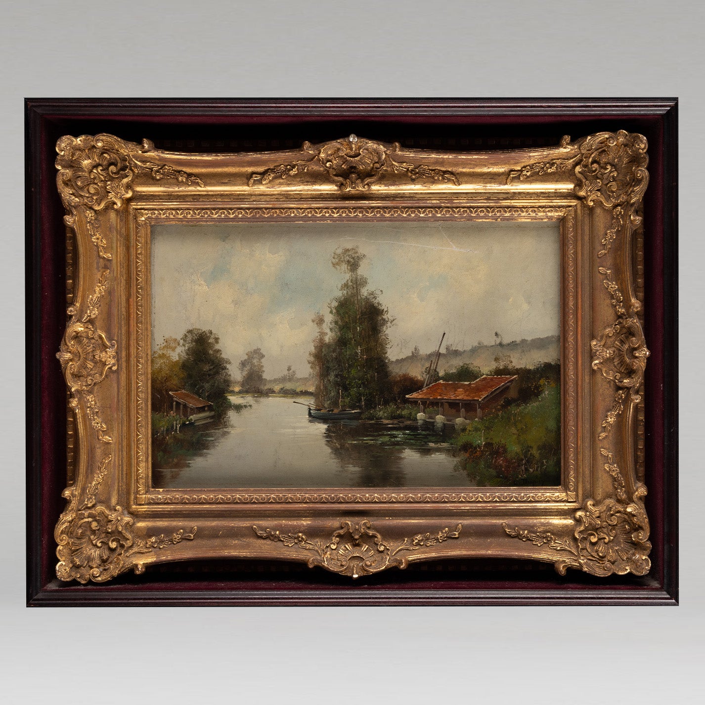 Possibly by Eugene Galien-Laloue (Fr. 1858-1941) / Lakeside