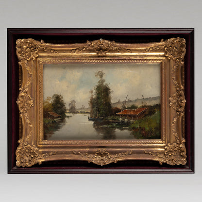 Possibly by Eugene Galien-Laloue (Fr. 1858-1941) / Lakeside
