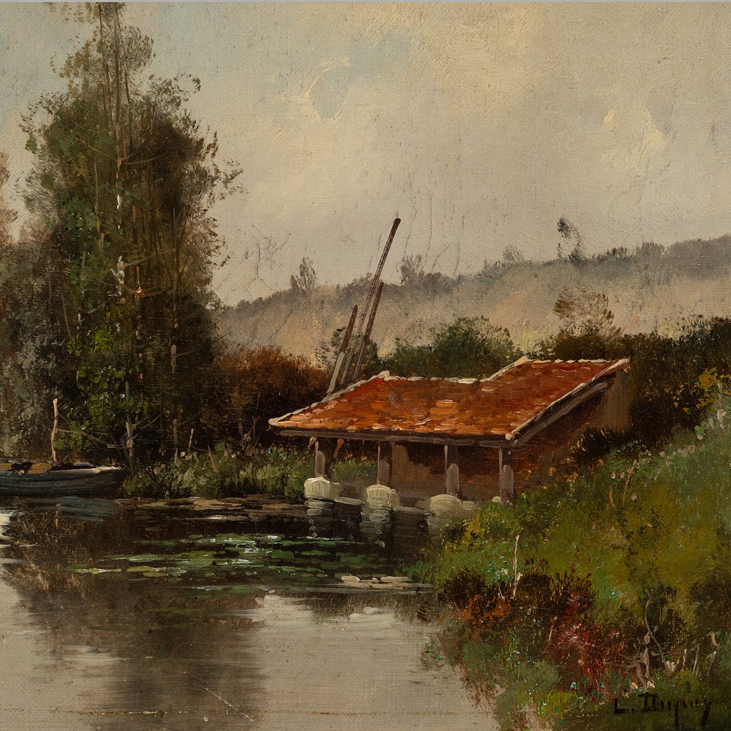 Possibly by Eugene Galien-Laloue (Fr. 1858-1941) / Lakeside