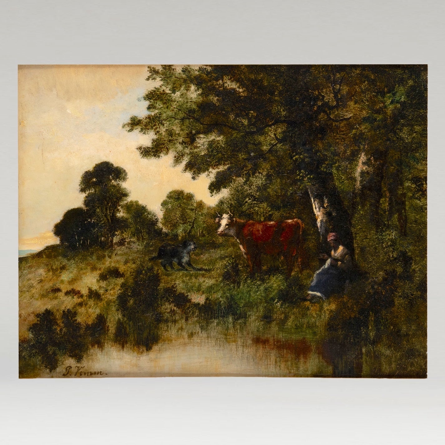 Paul VERNON ( Fr.1796-1875 ) / Landscape
