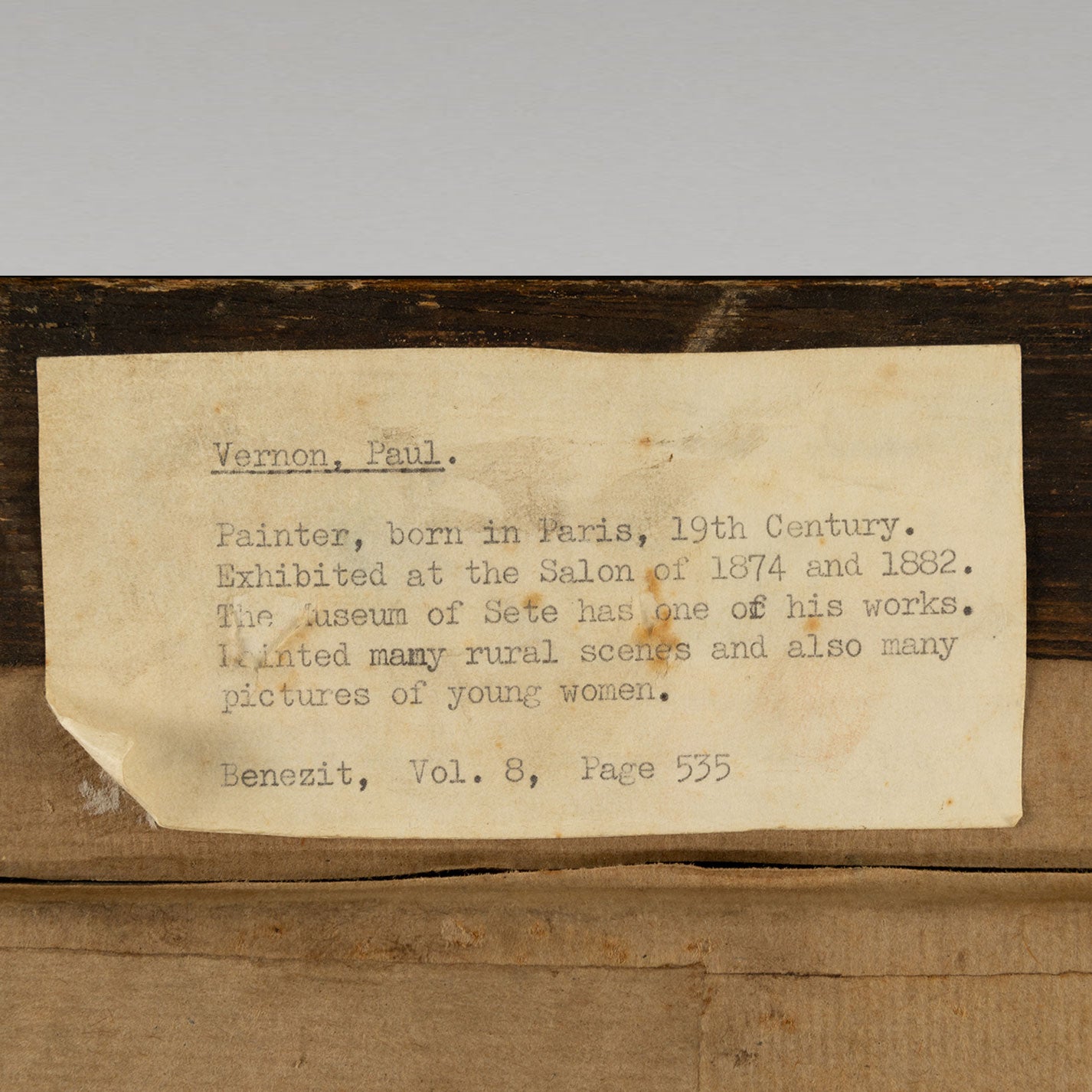 Paul VERNON (Fr. 1796-1875) [B0883]