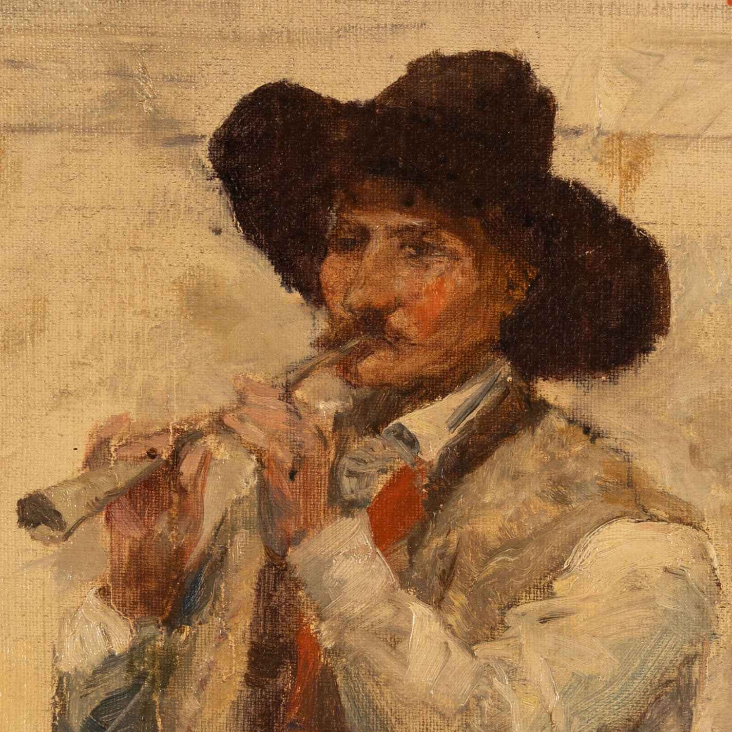 Unknown artist "The man blowing a whistle"