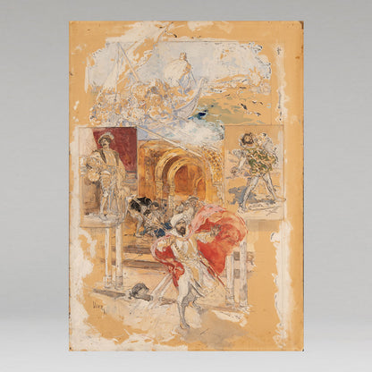 Daniel Ortiz yVIERGE (Fr.1851 - 1904)