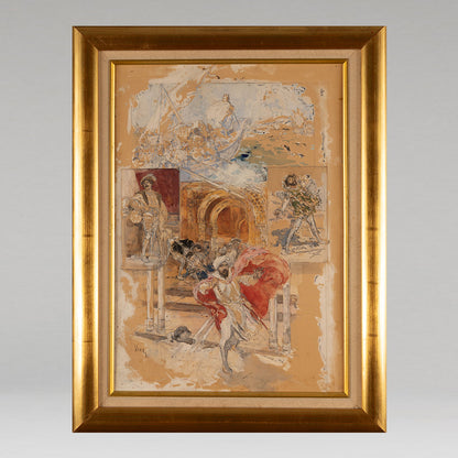 Daniel Ortiz yVIERGE (Fr.1851 - 1904)