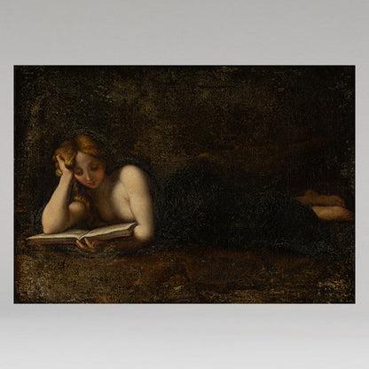 Reproduction-Saint Mary Magdalen Reading (reclining Magdalen)