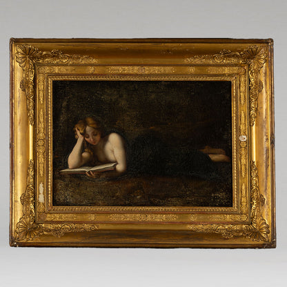 Reproduction-Saint Mary Magdalen Reading (reclining Magdalen)
