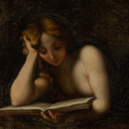 Reproduction-Saint Mary Magdalen Reading (reclining Magdalen)